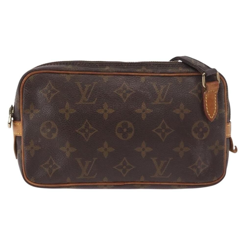 Louis Vuitton Monogram Marly Bandouliere Shoulder Bag Brown